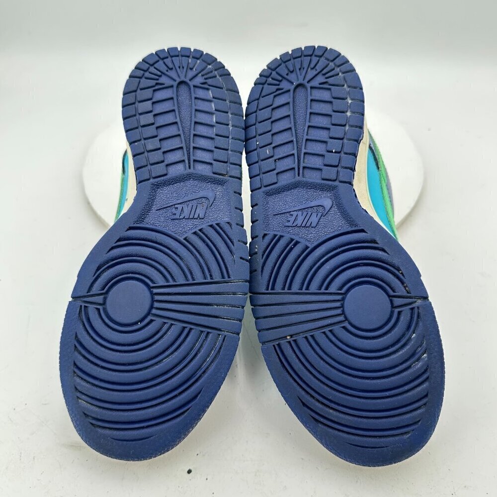Nike Dunk Low Top All-Star Youth Size 5Y Women 6.5 DV1693-401 Blue Green Shoes - Picture 8 of 11